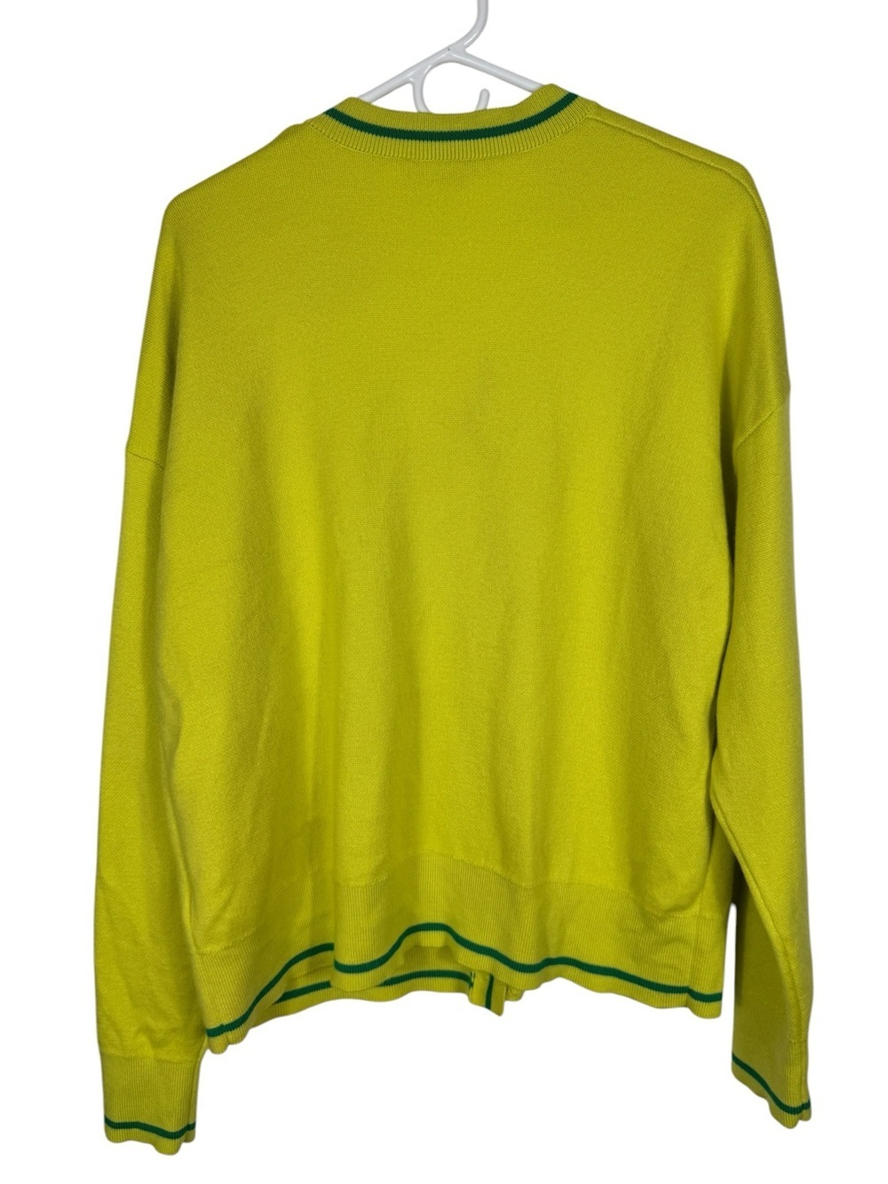 Kate Spade 100% Wool Noel Cardigan, Wasabi, Size XL - Picture 12 of 14